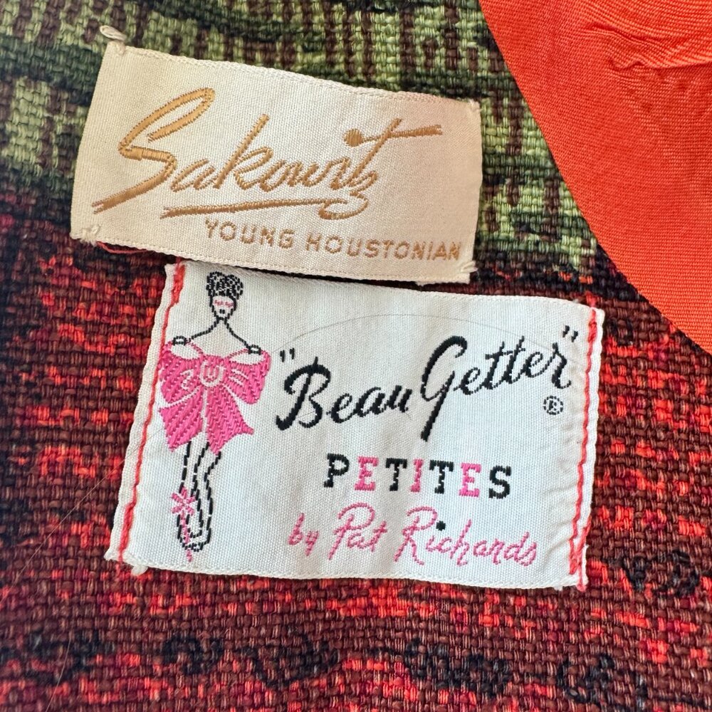 Fall Cropped Vintage Patchwork Jacket, Xs Petite - image 5